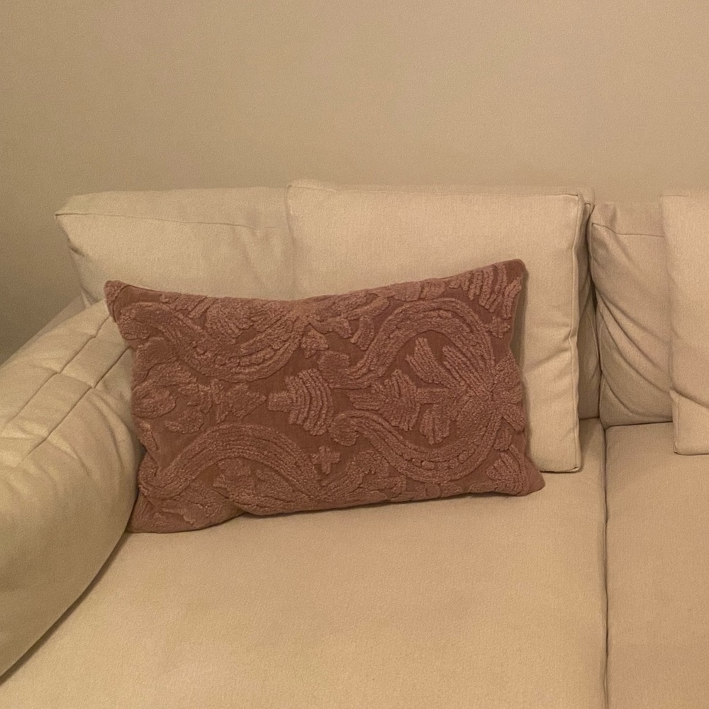 Maroon pottery barn pillow shams